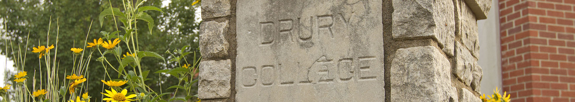 Drury College cornerstone.