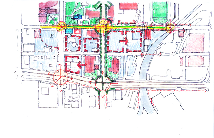drury campus map of the The South Quadrant.