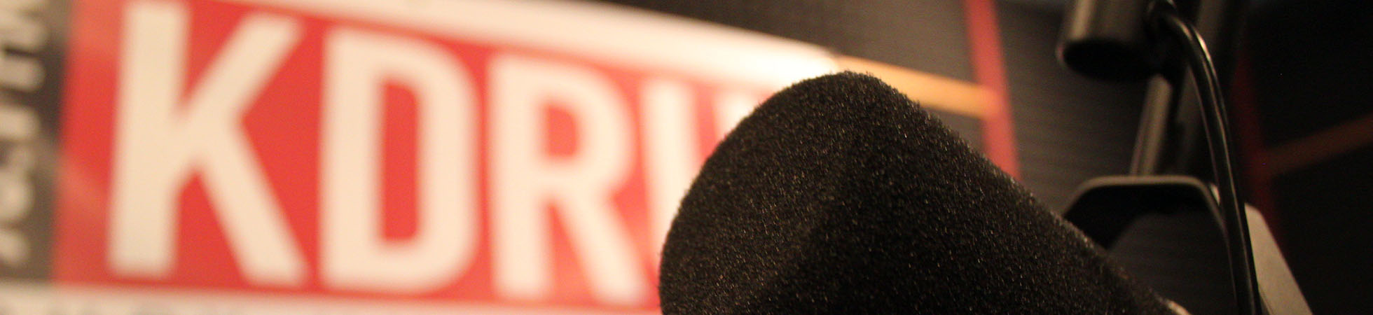 Microphone in KDRU studio.