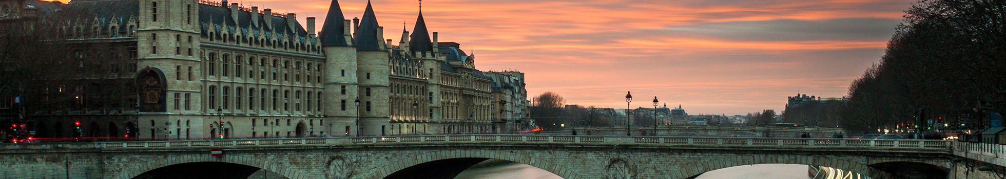 Sunset over the Loire River.