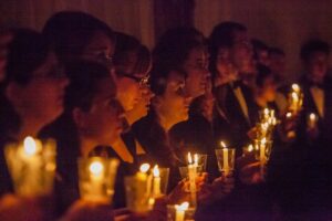 Vespers candle service.