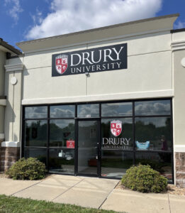 Outside of Drury Go campus in Harrisonville