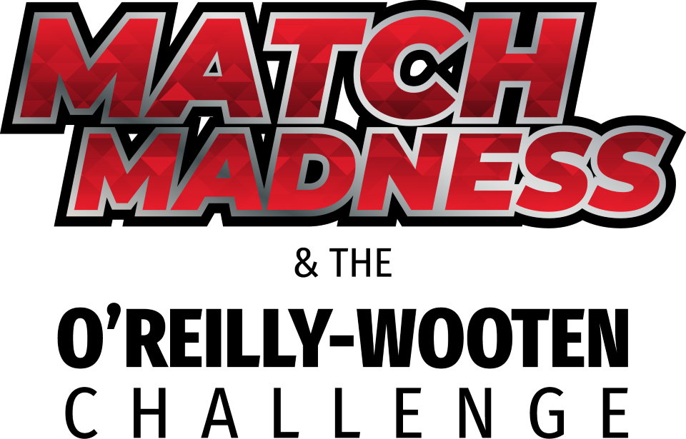 A decorative logo for the Match Madness and O'Reilly Wooten Challenge for 2026.